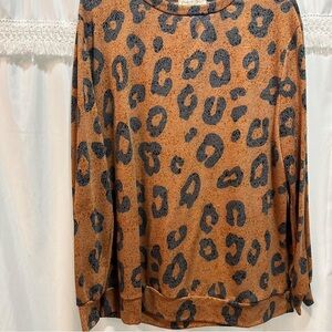 Peach Perfect Cheetah long sleeve shirt